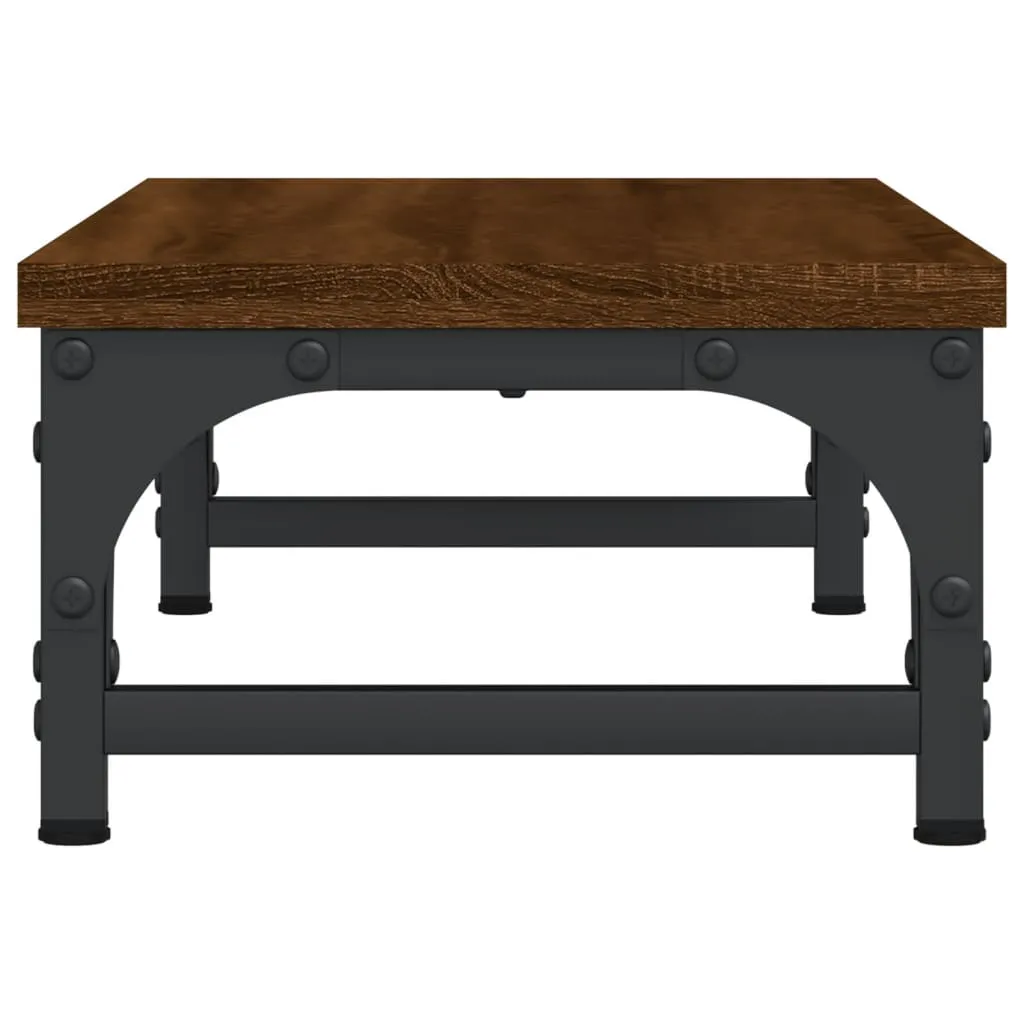vidaXL Monitor Stand Brown Oak 55x23x14 cm Engineered Wood