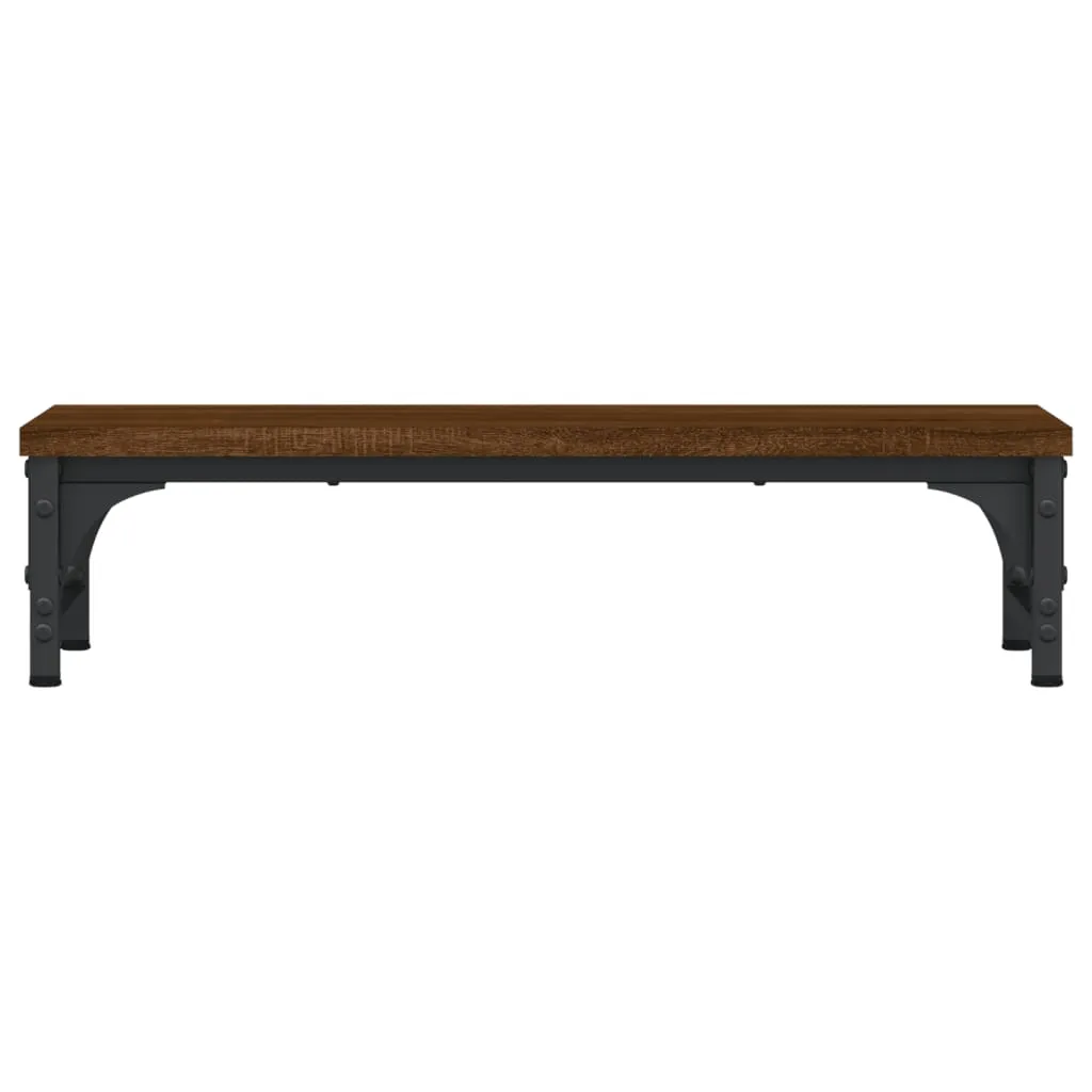 vidaXL Monitor Stand Brown Oak 55x23x14 cm Engineered Wood