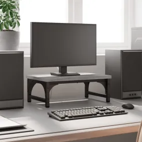 vidaXL Monitor Stand Grey Sonoma 37x23x14 cm Engineered Wood