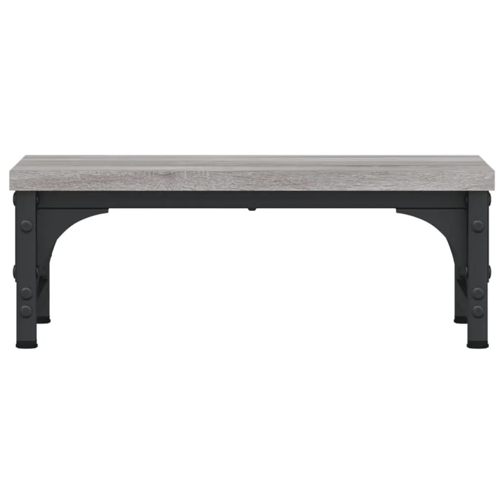 vidaXL Monitor Stand Grey Sonoma 37x23x14 cm Engineered Wood