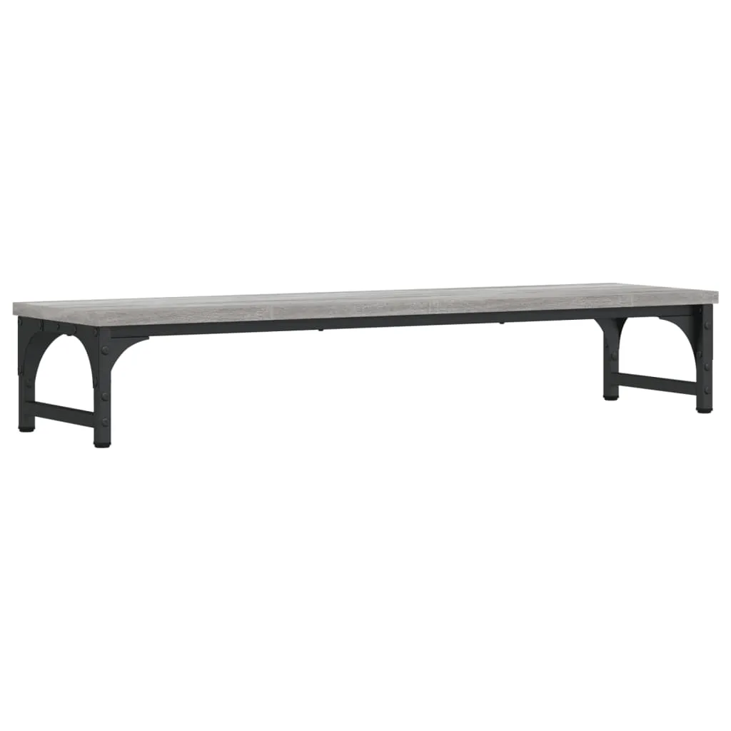 vidaXL Monitor Stand Grey Sonoma 85x23x15.5 cm Engineered Wood