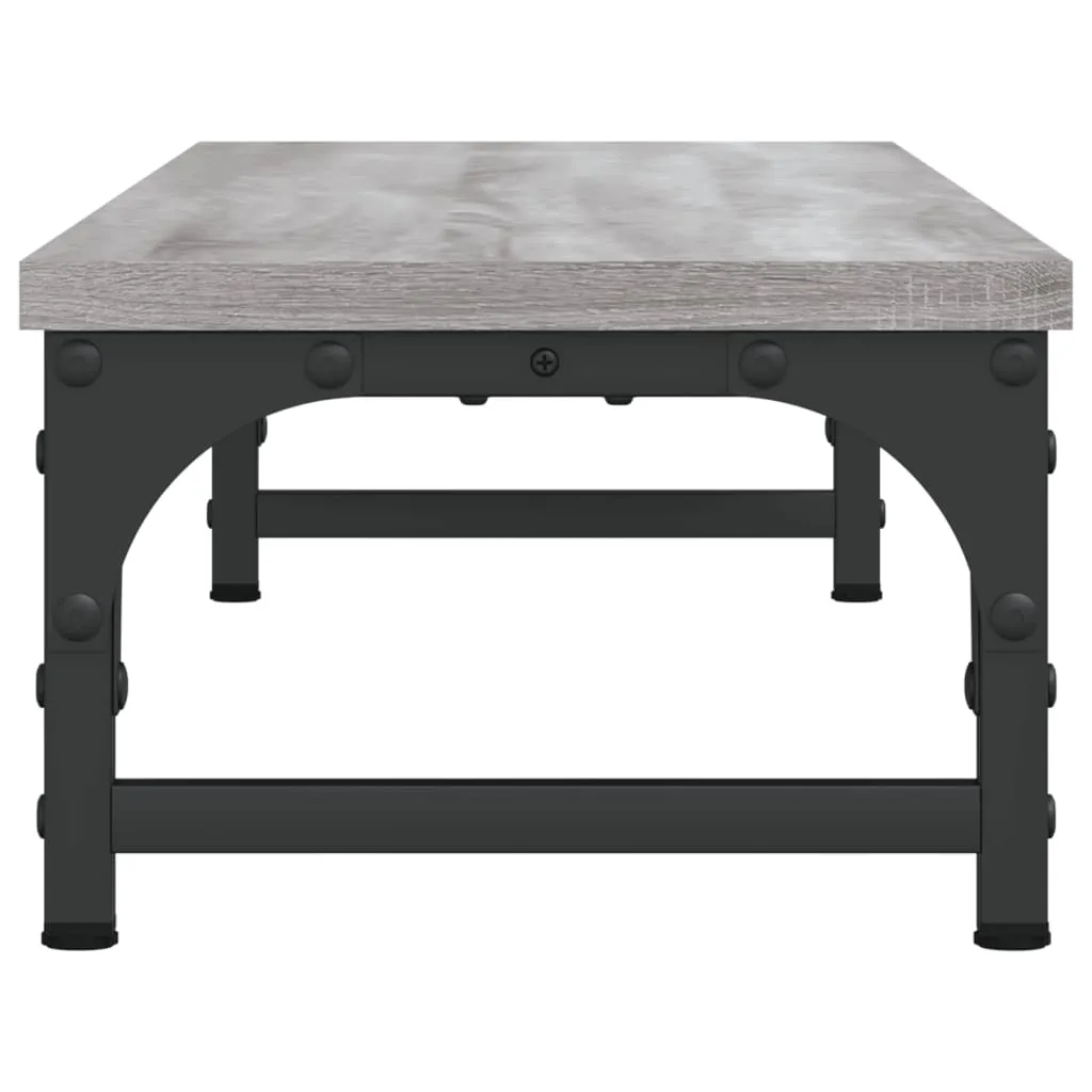 vidaXL Monitor Stand Grey Sonoma 85x23x15.5 cm Engineered Wood