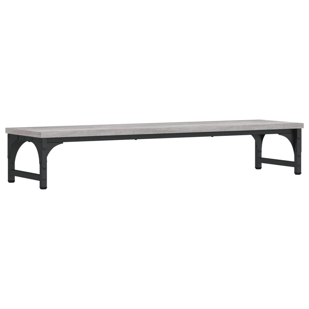 vidaXL Monitor Stand Grey Sonoma 85x23x15.5 cm Engineered Wood