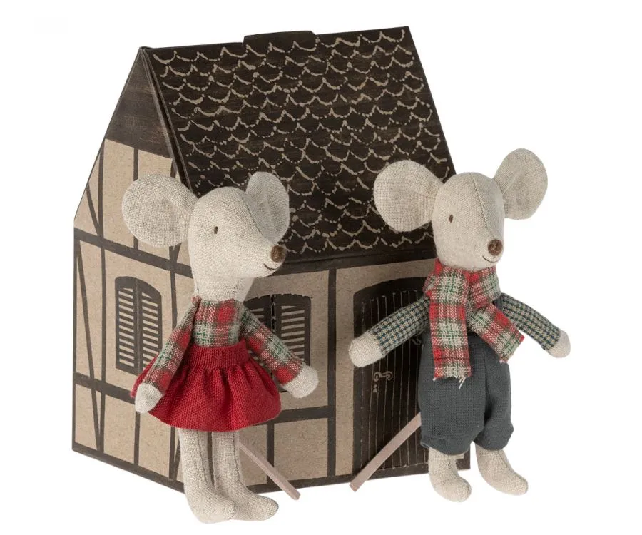 Winter Mice Twins, Little Brother and Sister