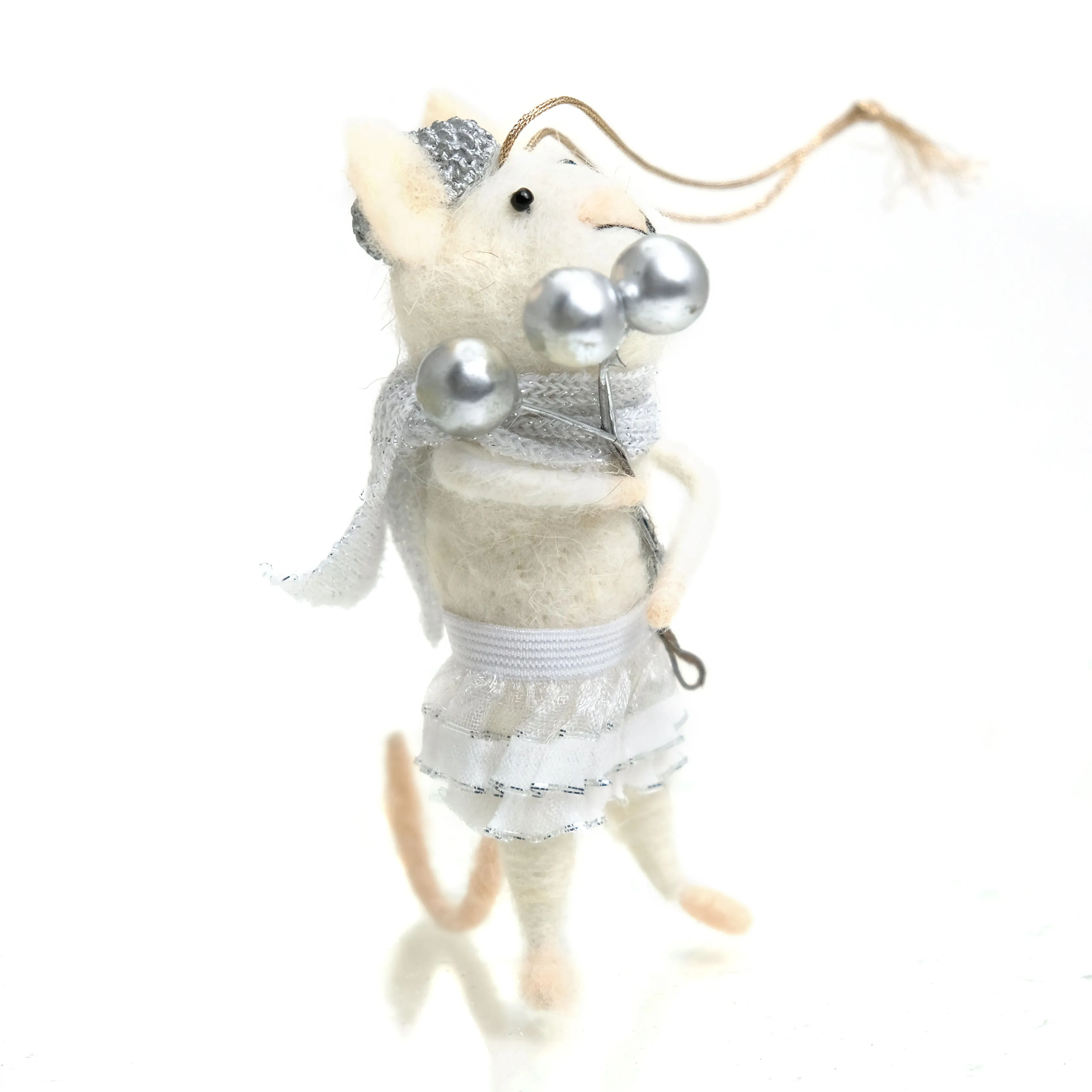 Wintertime Mice Felt Ornament