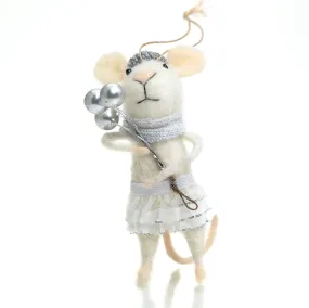 Wintertime Mice Felt Ornament