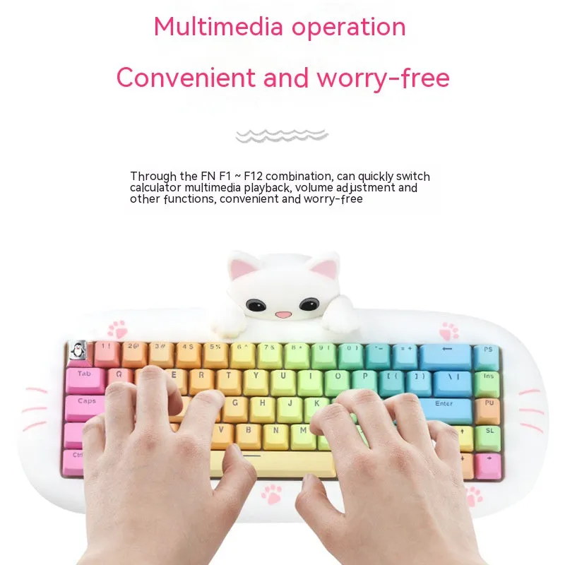 Wireless Bluetooth Gaming Mechanical Keyboard