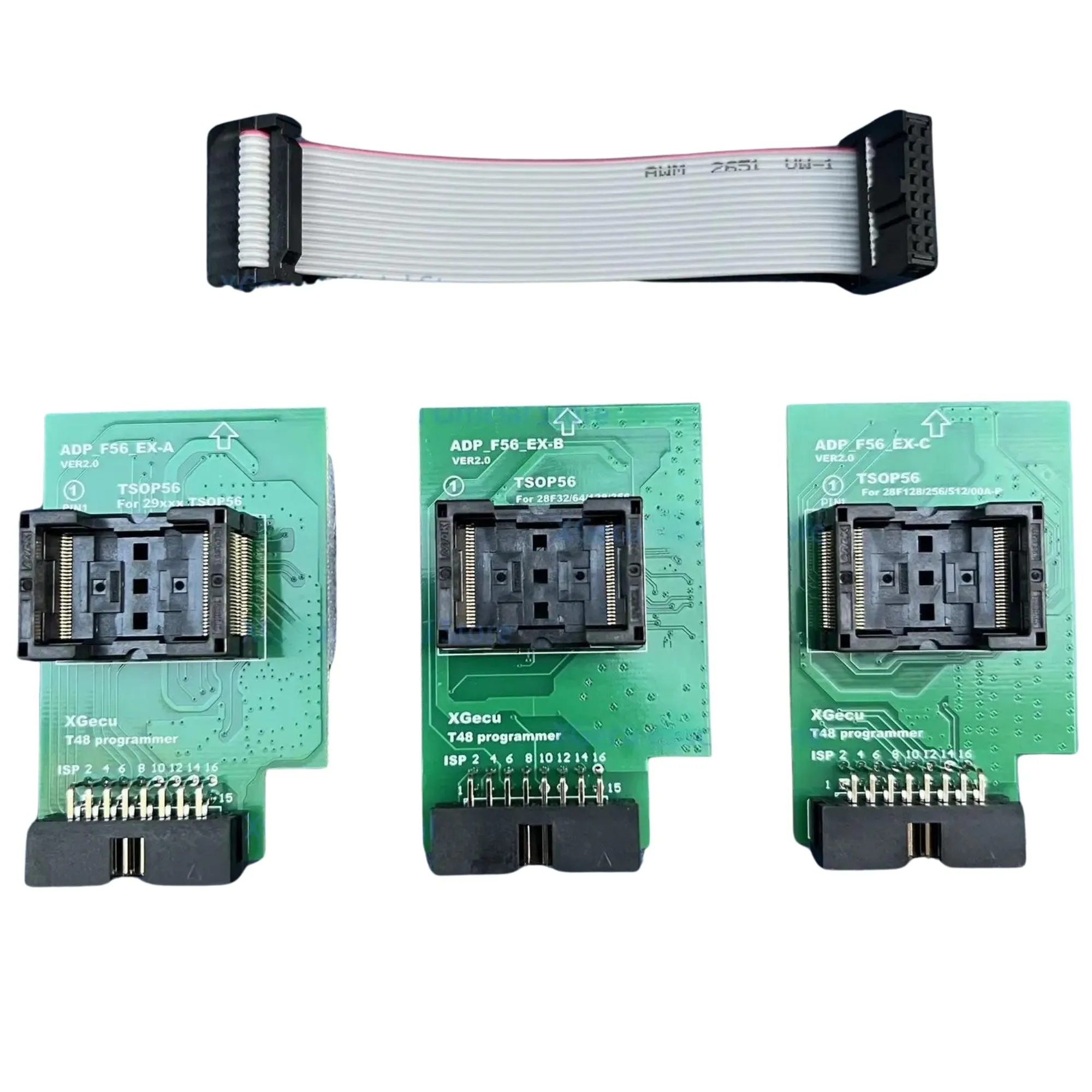 XGECU TSOP56 ADP_F56_EX-A/B/C V2.0 Adapter for T48 Programmer: for Flash EPROM NAND EMMC ADP_F56_EX-B ADP_F56_EX-C