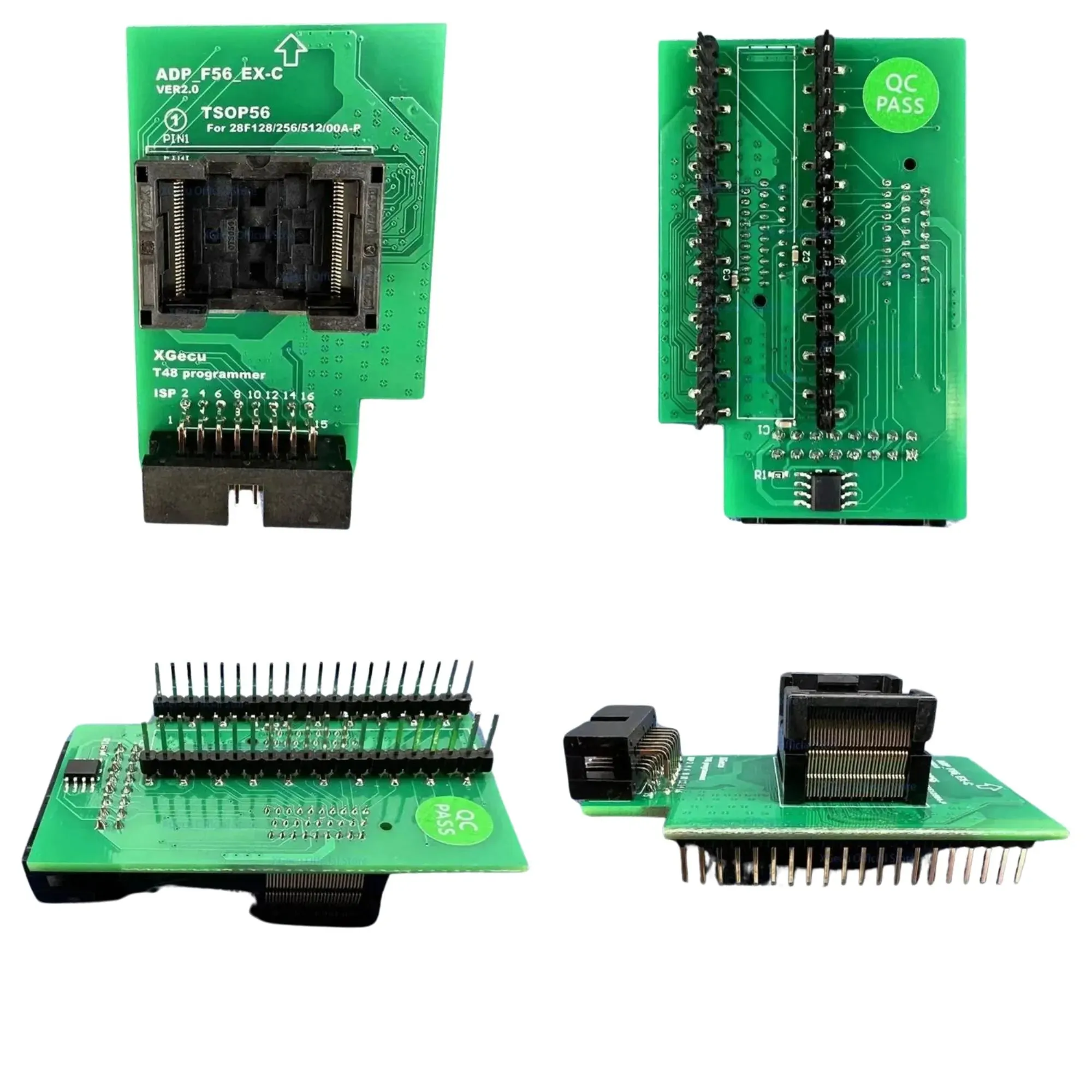 XGECU TSOP56 ADP_F56_EX-A/B/C V2.0 Adapter for T48 Programmer: for Flash EPROM NAND EMMC ADP_F56_EX-B ADP_F56_EX-C