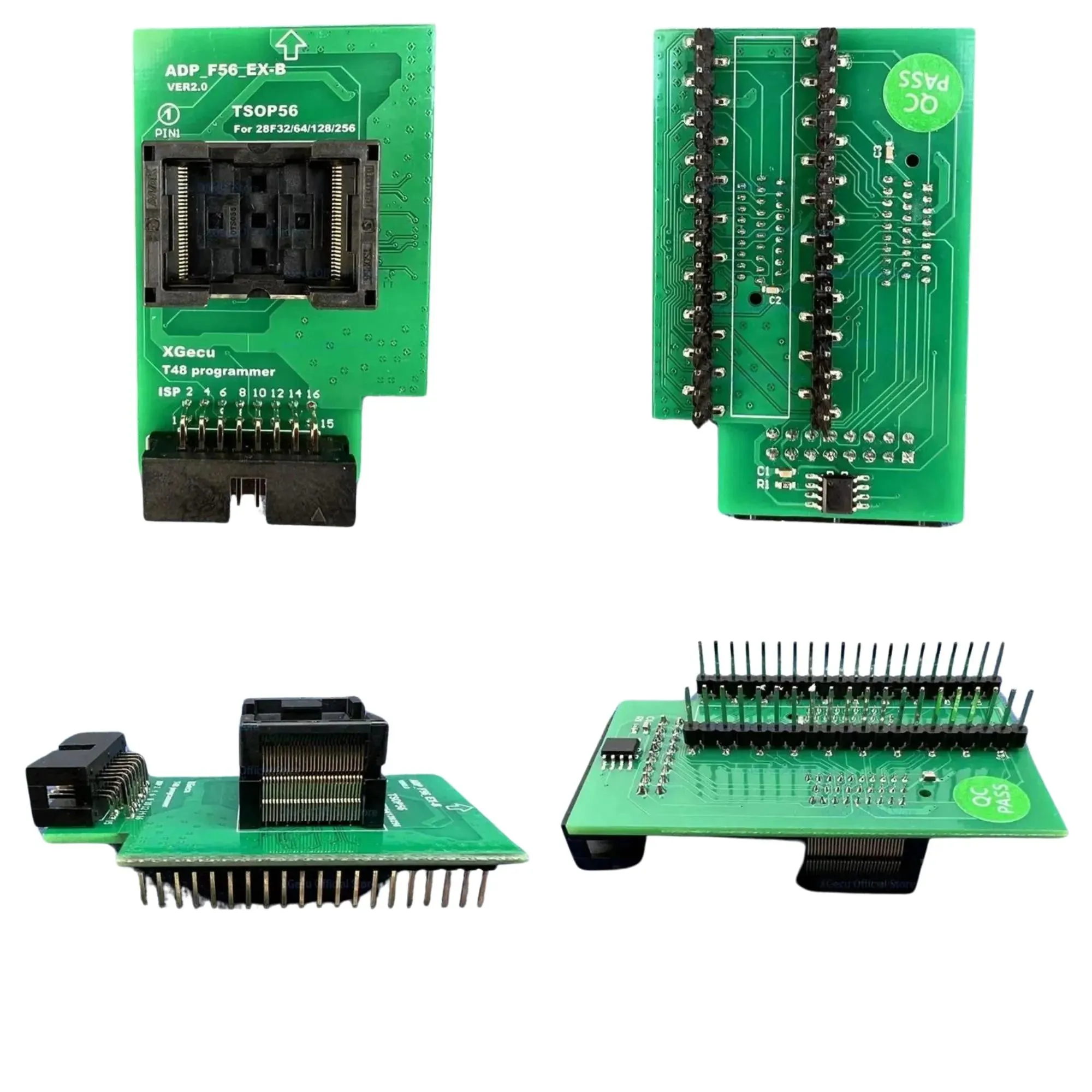 XGECU TSOP56 ADP_F56_EX-A/B/C V2.0 Adapter for T48 Programmer: for Flash EPROM NAND EMMC ADP_F56_EX-B ADP_F56_EX-C
