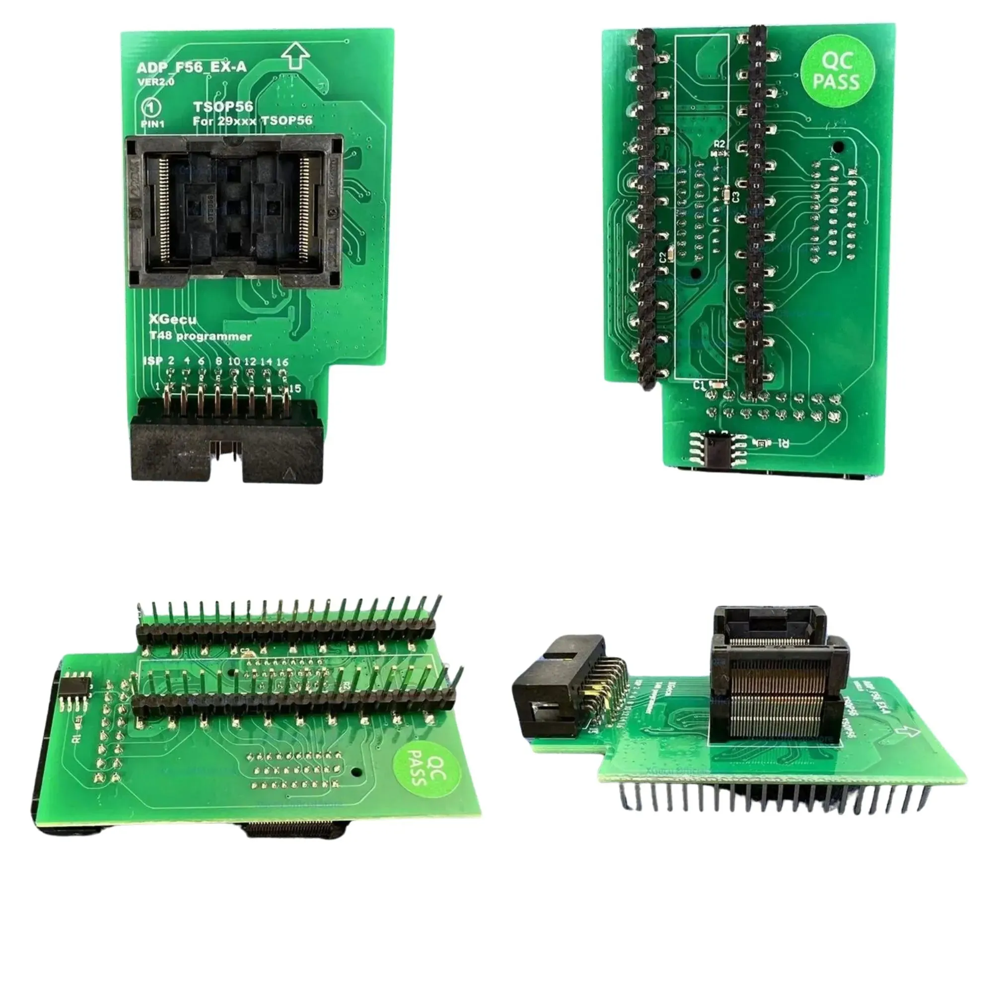 XGECU TSOP56 ADP_F56_EX-A/B/C V2.0 Adapter for T48 Programmer: for Flash EPROM NAND EMMC ADP_F56_EX-B ADP_F56_EX-C